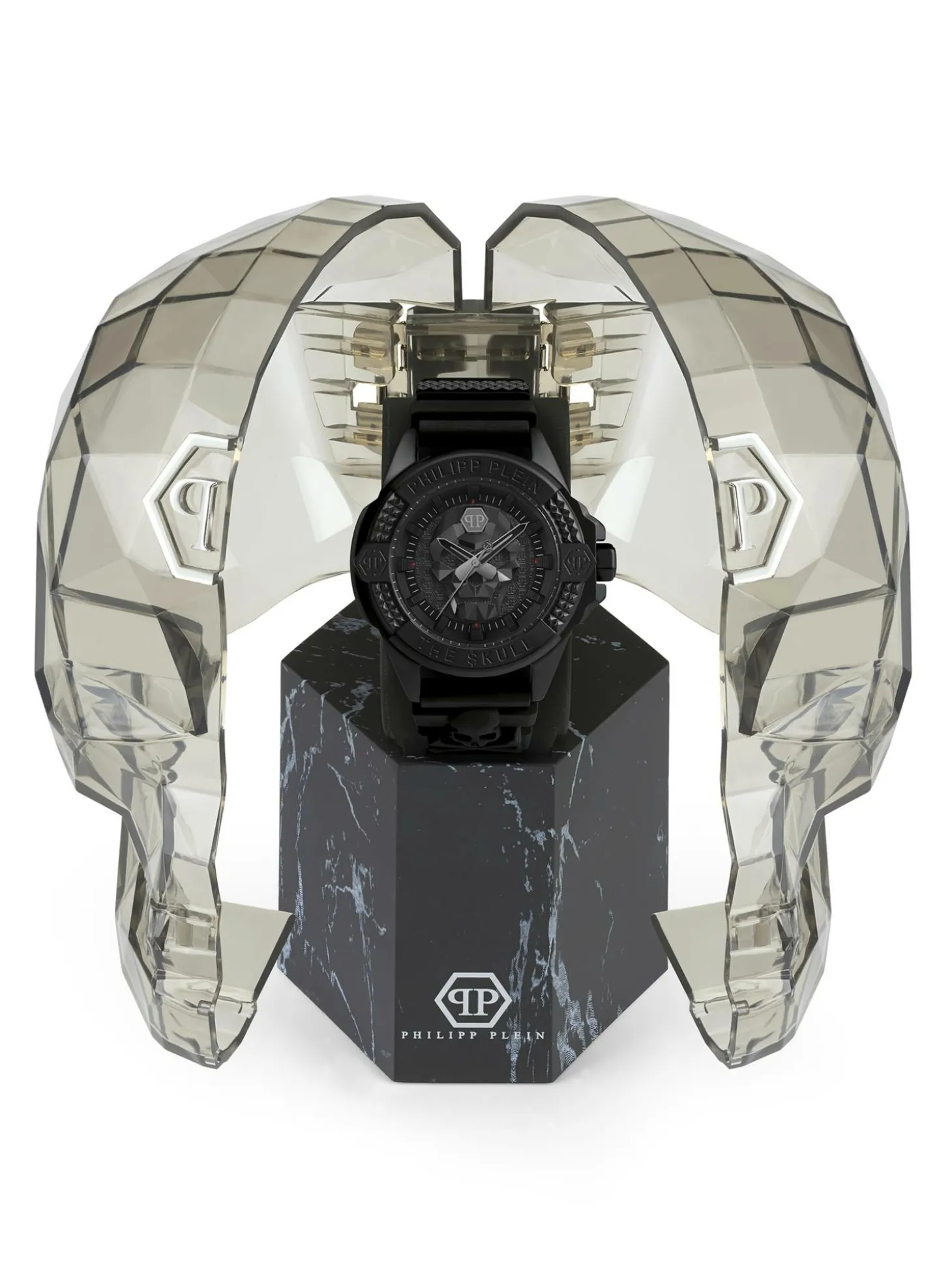 Philipp Plein Herrenuhr The $kull Titan Schwarz PWAAA0721