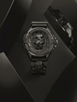 Philipp Plein Herrenuhr The $kull Titan Schwarz PWAAA0721