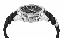 Philipp Plein Herrenuhr The $kull Chrono Schwarz/Silber PWWFA0125