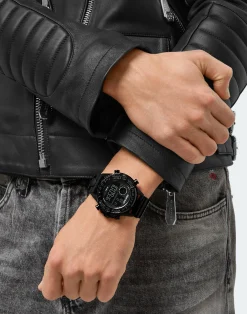 Philipp Plein Herrenuhr The G.O.A.T. Starfire Crystal Schwarz PWFAA0521