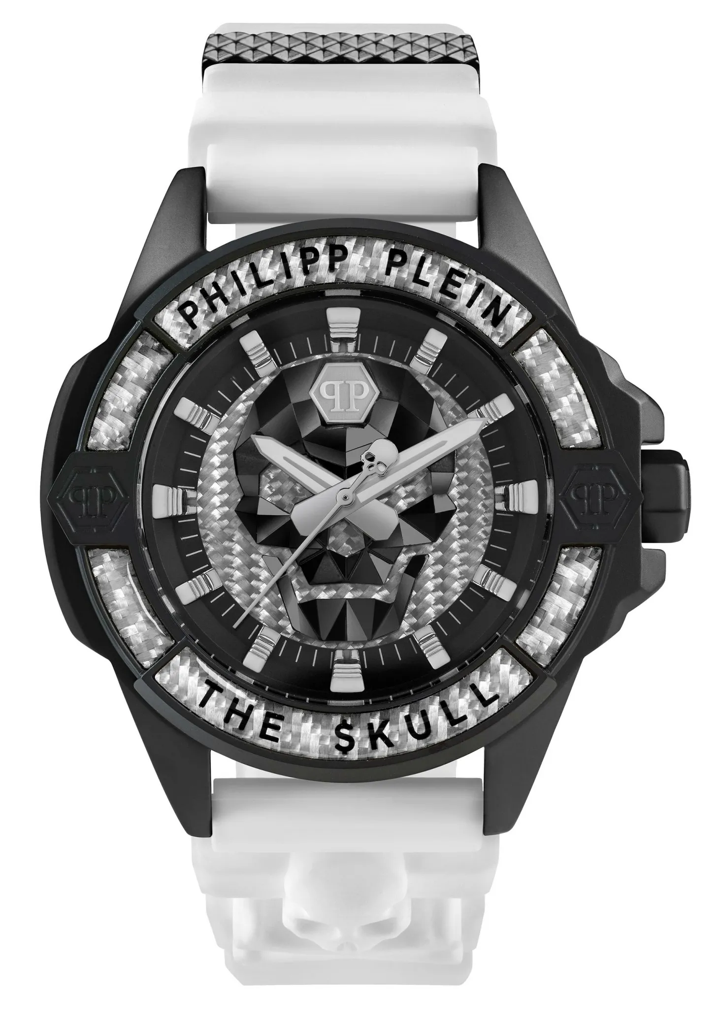 Philipp Plein Herrenuhr The $kull Carbon Fiber