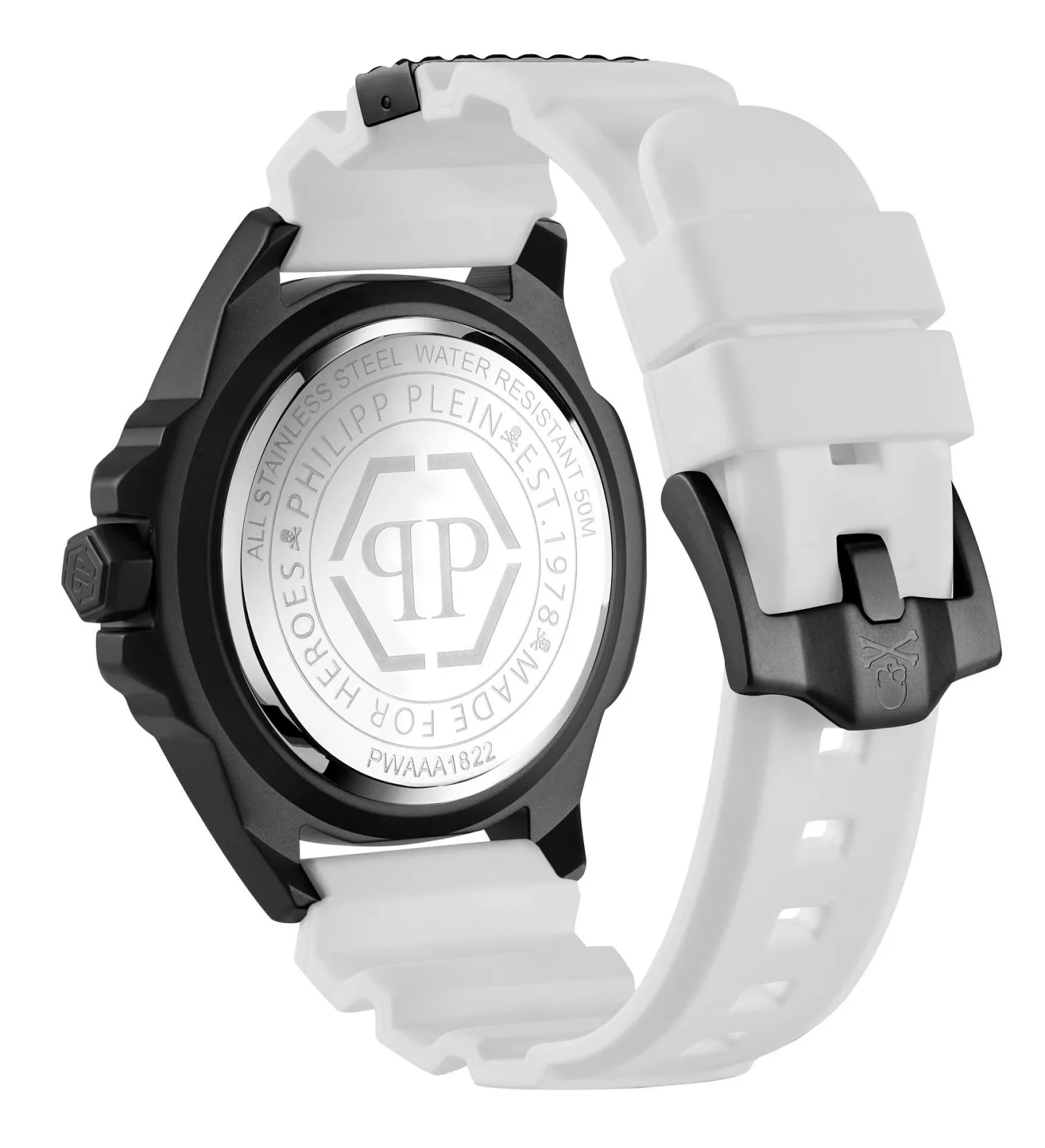 Philipp Plein Herrenuhr The $kull Carbon Fiber