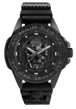 Philipp Plein Herrenuhr The $kull Carbon Fiber