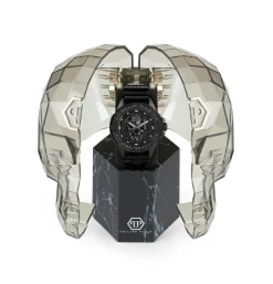 Philipp Plein Herrenuhr The $kull Carbon Fiber