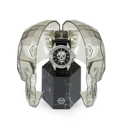 Philipp Plein Herrenuhr The $kull Titan silber PWAAA0121