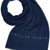 Philipp Plein Schal Halstuch Stola mit gesticktem Logo
