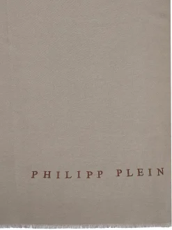 Philipp Plein Schal Halstuch Stola mit gesticktem Logo