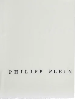 Philipp Plein Schal Halstuch Stola mit gesticktem Logo