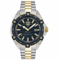 Philipp Plein Sport Herrenuhr Urban Pulse PSFDA0824 Blau Silber/Gold Edelstahl 47mm