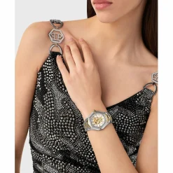 Philipp Plein Uhr Damen The $Kull Spikes Lady Two-Tone PWADA0424