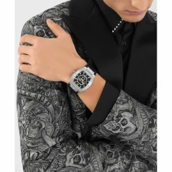 Philipp Plein Uhr Herren The Hexagon Phantom Schwarz PWPUA0524