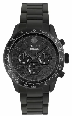 Philipp Plein Uhr Herren Chronograph Pleinmeter Schwarz PWPYA0624