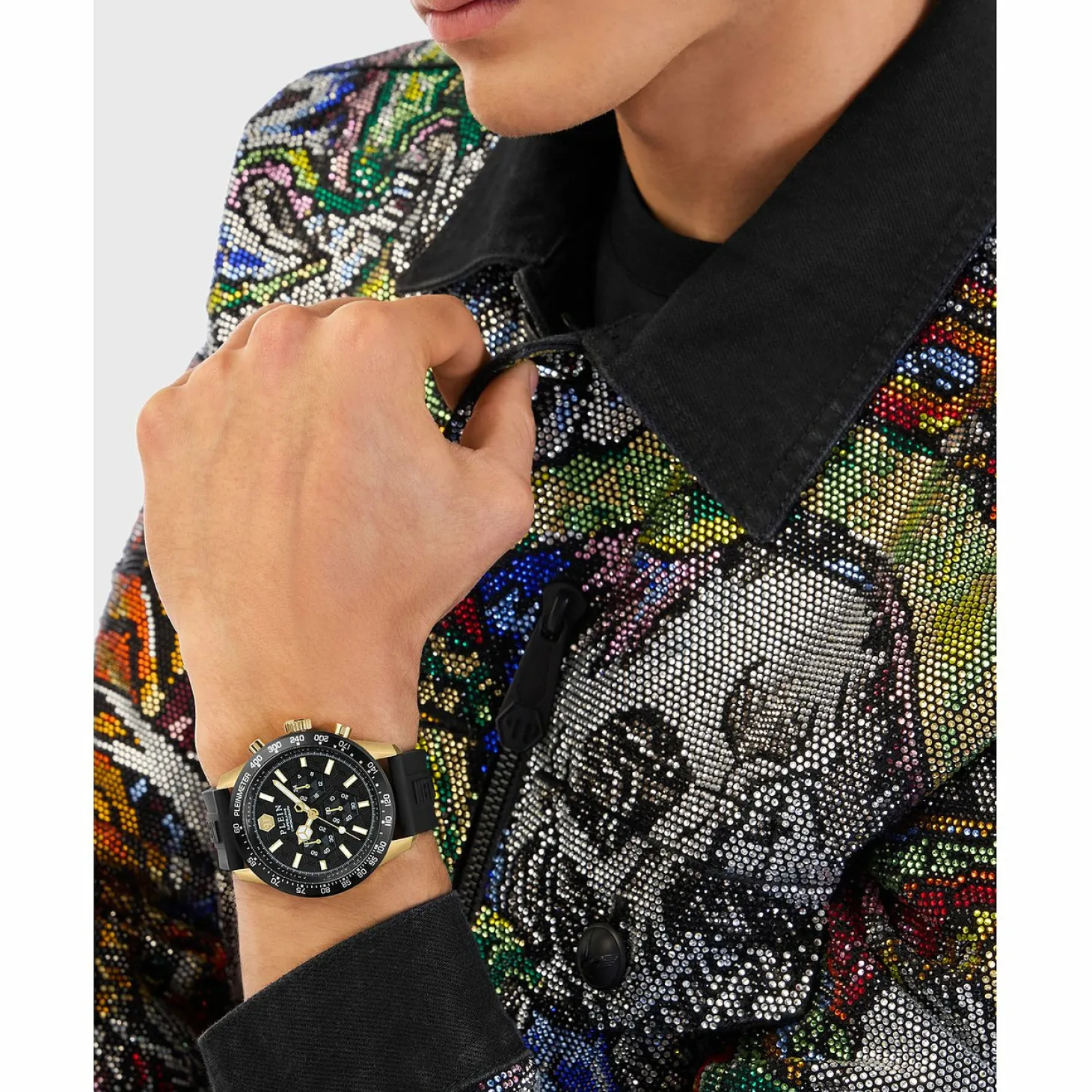 Philipp Plein Uhr Herren Chronograph Pleinmeter Gold/Schwarz PWPYA0224