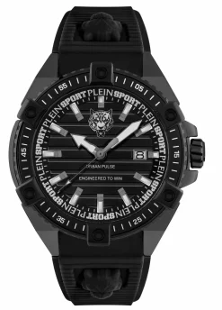 Philipp Plein Uhr Herren Urban Pulse PSFDA0324 Schwarz / IP‑Black / Silikon