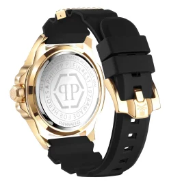 Philipp Plein Unisex Uhr The $kull Genderless Crystal Titan Gold