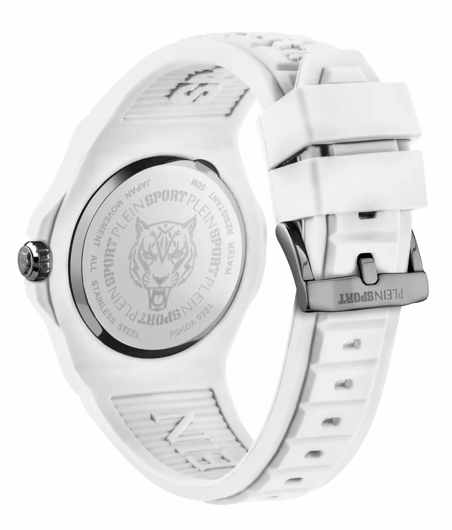 Philipp Plein Unisex Uhr New Fearless PSHDA0324 Weiß Kunststoff 46 mm