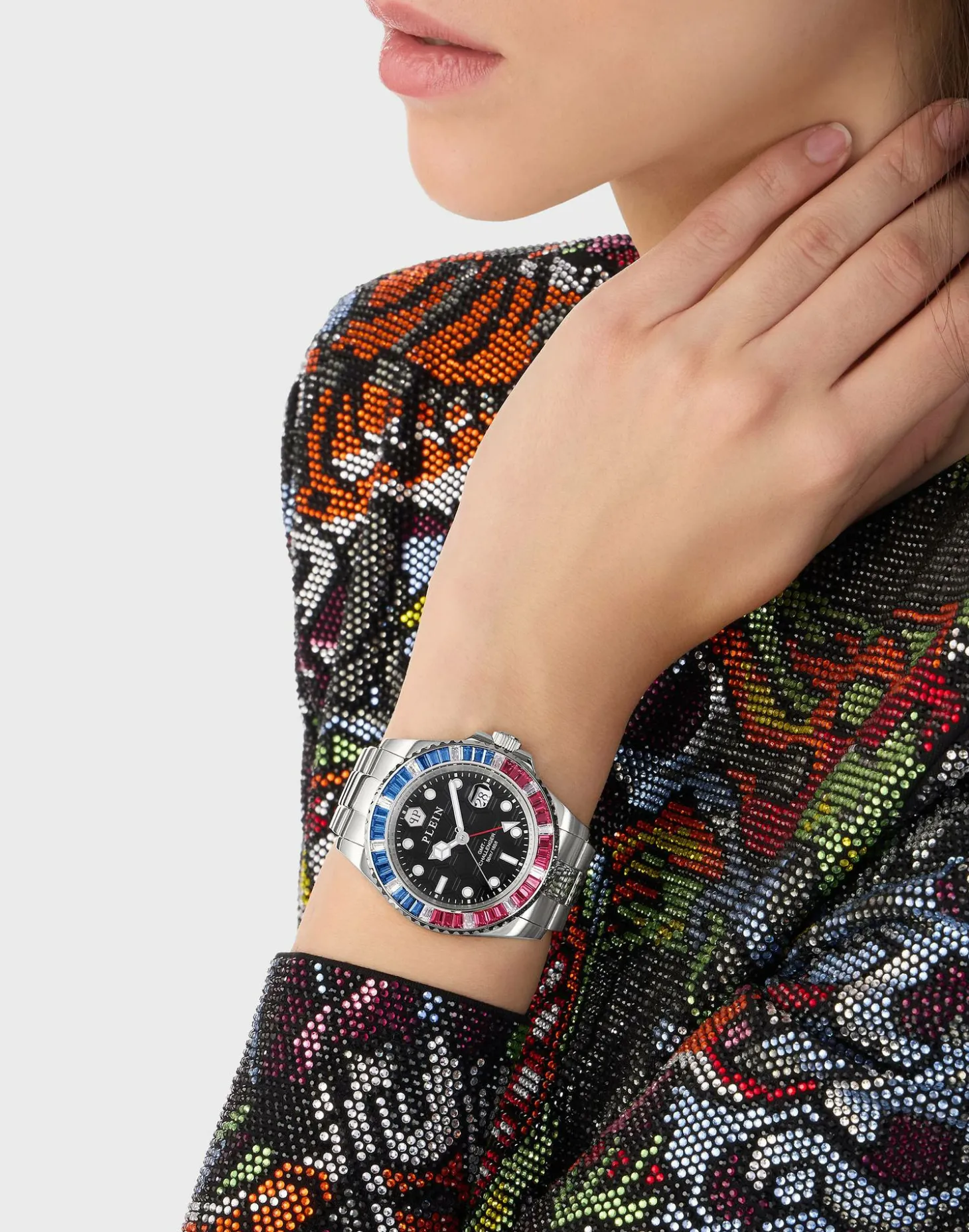 Philipp Plein Unisex Uhr GMT-I Challenger Baguettes