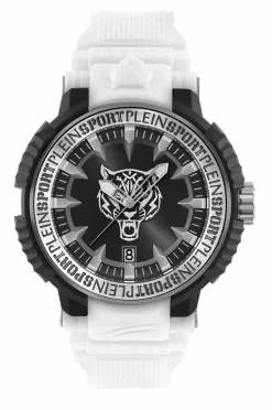 Philipp Plein Unisex Uhr Tiger Power PSEDA0224 Schwarz / Weiß Kunststoff 45 mm