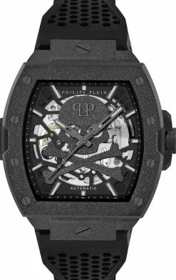 Philipp Plein Automatikuhr Herren The $keleton Frosted PWJFA1125 Schwarz