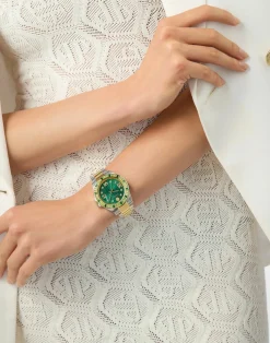 Philipp Plein Damenuhr Lady Empire PW2FA0225 Gold / Grün (Edelstahl)