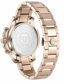 Philipp Plein Herren Chronograph The $kull PWWFA0625 Edelstahl 44 mm