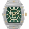 Philipp Plein Herrenuhr The Hexagon Phantom Grün Stahl PWPUA0825