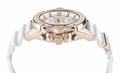 Philipp Plein Herrenuhr The $kull Chrono Schwarz/Weiß PWWFA0325