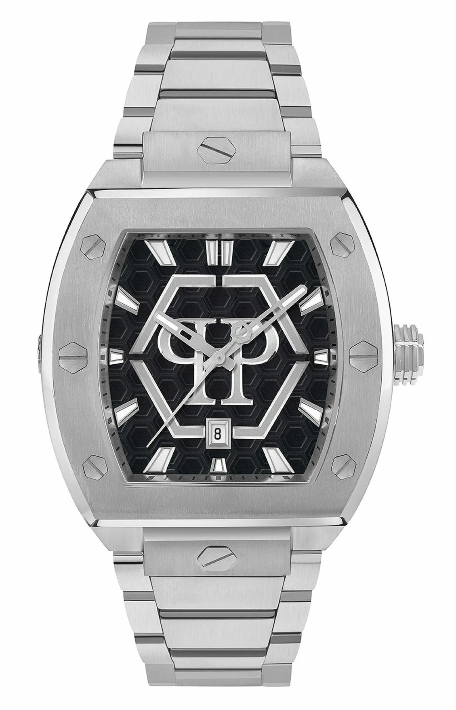 Philipp Plein Herrenuhr The Hexagon Phantom silber schwarz PWPUA0725