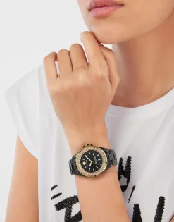 Philipp Plein Uhr Damen Heaven Schwarz Keramik PWPPA0324