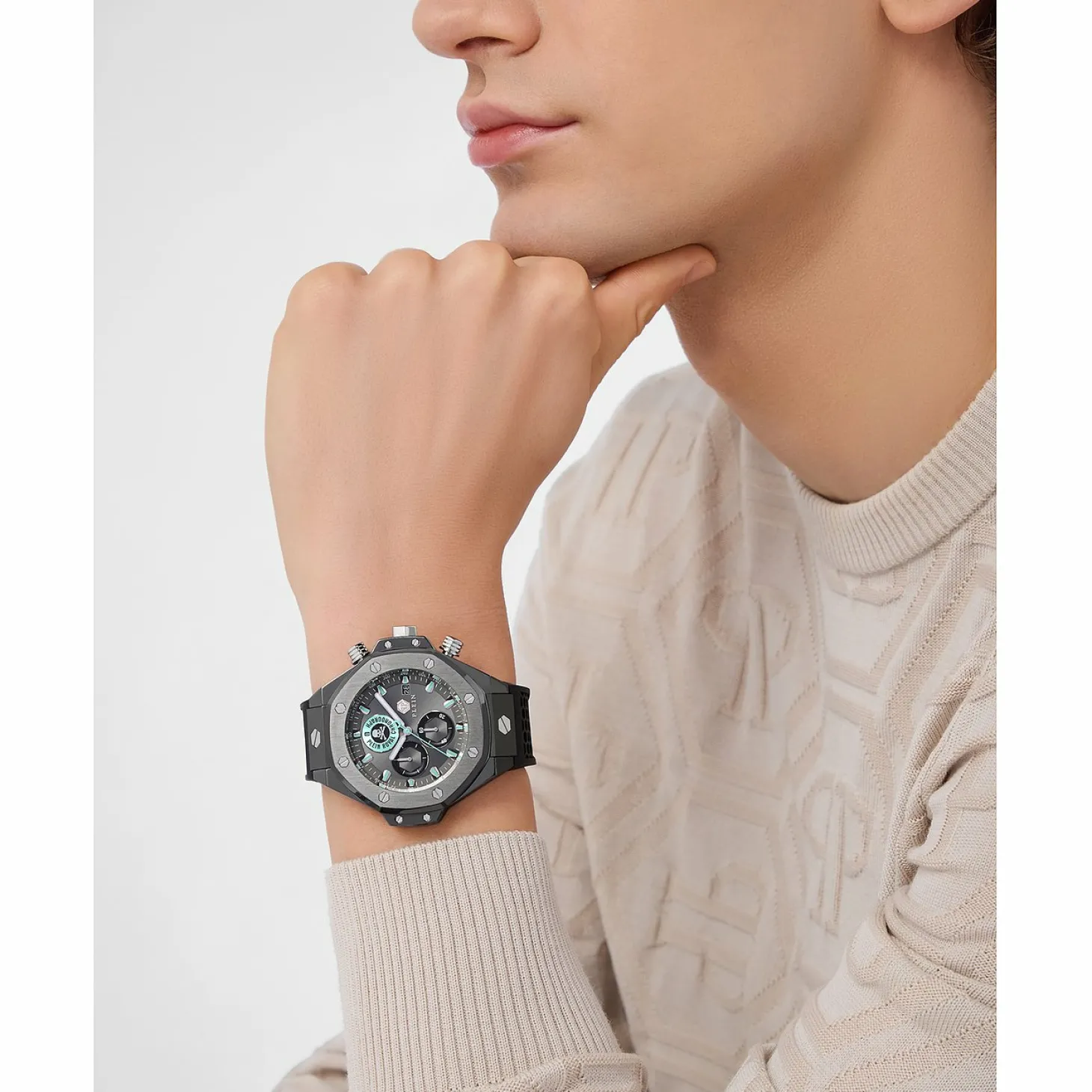Philipp Plein Uhr Herren Plein Chrono Royal Gunmetal/Grau PWLFA0125