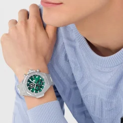 Philipp Plein Uhr Herren Plein Chrono Royal Grün/Silber PWLFA0425