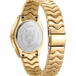 Plein Sport Damen Chronograph Eclipse PSJEA0524 Edelstahl IP Gold 36 mm