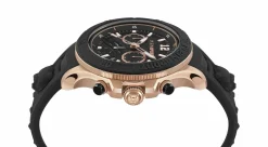 Plein Sport Herren Chronograph Warrior Tech PS6BA0624 Edelstahl 47,5 mm Schwarz