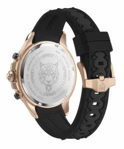 Plein Sport Herren Chronograph Warrior Tech PS6BA0624 Edelstahl 47,5 mm Schwarz