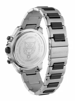 Plein Sport Herren Chronograph IMPACT PSBEA0624 Silber Edelstahl 46 mm