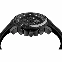 Plein Sport Herren Chronograph Powerlift PSPBA1223 Edelstahl / Schwarz 45 mm