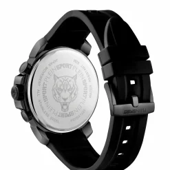 Plein Sport Herren Chronograph Powerlift PSPBA1223 Edelstahl / Schwarz 45 mm