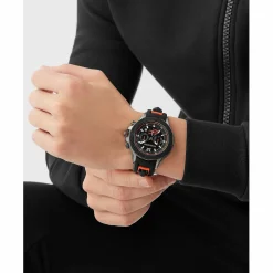 Plein Sport Herren Chronograph Warrior Tech PS6BA0324 Gunmetal / Schwarz 47,5 mm