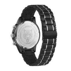 Plein Sport Herren Chronograph Glam Chrono PSMEA0524 Edelstahl / Two‑Tone 44 mm