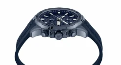 Plein Sport Herren Chronograph IMPACT PSBEA0424 Blau/Silber 46 mm