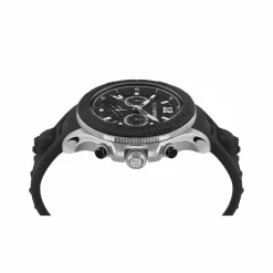 Plein Sport Herren Chronograph Warrior Tech PS6BA0124 Silber Schwarz 47,5 mm