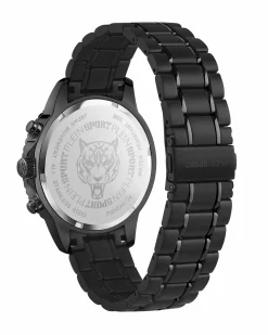 Plein Sport Herren Chronograph Glam Chrono PSMEA0724 IP Black 44 mm