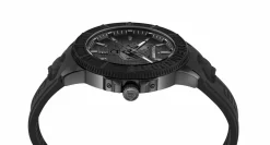 Plein Sport Herren Uhr CITY RUSH PSAEA0424 Schwarz Silikon Edelstahl 45 mm