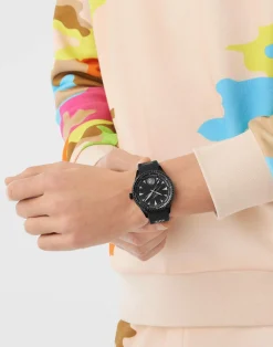 Plein Sport Herren Uhr Lineman PS5BA0424 Schwarz Silikon 45 mm