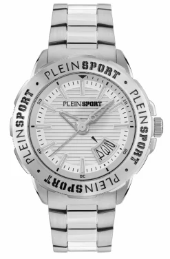 Plein Sport Herren Uhr Rampage PSGDA0624 Edelstahl Silber 44 mm