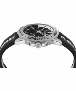 Plein Sport Herren Uhr RAMPAGE PSGDA0424 Schwarz / Weiß Silikon 44 mm