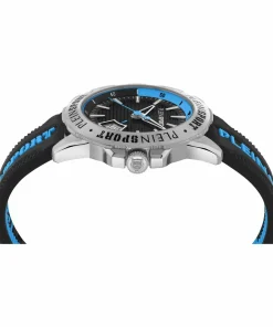 Plein Sport Herren Uhr Rampage PSGDA0224 Blau‑Weiß Silikon 44 mm
