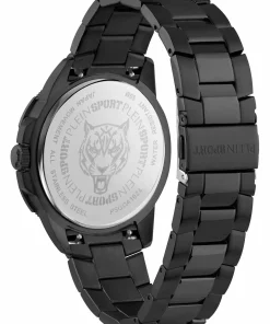 Plein Sport Herren Uhr Rampage PSGDA1024 Schwarz Edelstahl 44 mm