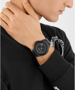 Plein Sport Herren Uhr Rampage PSGDA1024 Schwarz Edelstahl 44 mm