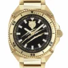 Plein Sport Herren Uhr Thunder Force PS8BA0924 IP Gold Schwarz 47 mm